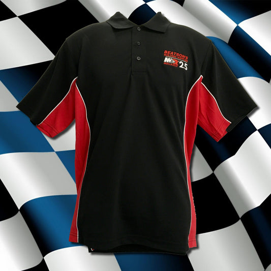 Mull Rally 2025 - Black/Red Sports Polo Shirt