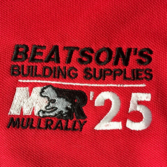 Mull Rally 2025 - Red/Black Sports Polo Shirt