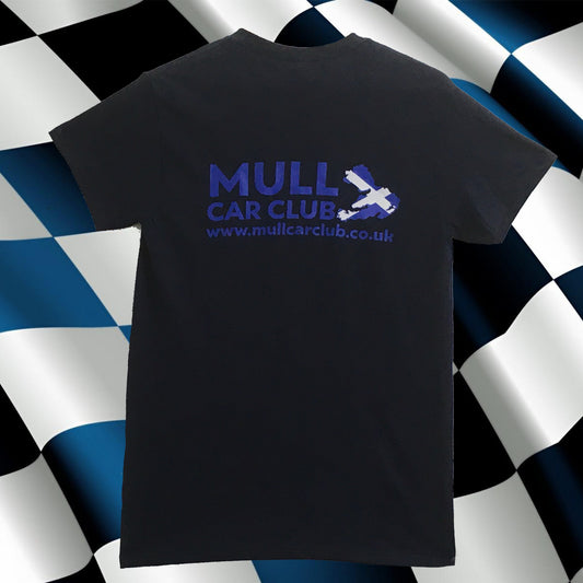 Mull Car Club - Men’s Navy Printed Tee