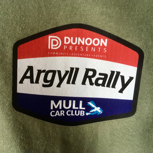 Argyll Rally 2024  - Olive  Printed Men’s Tee