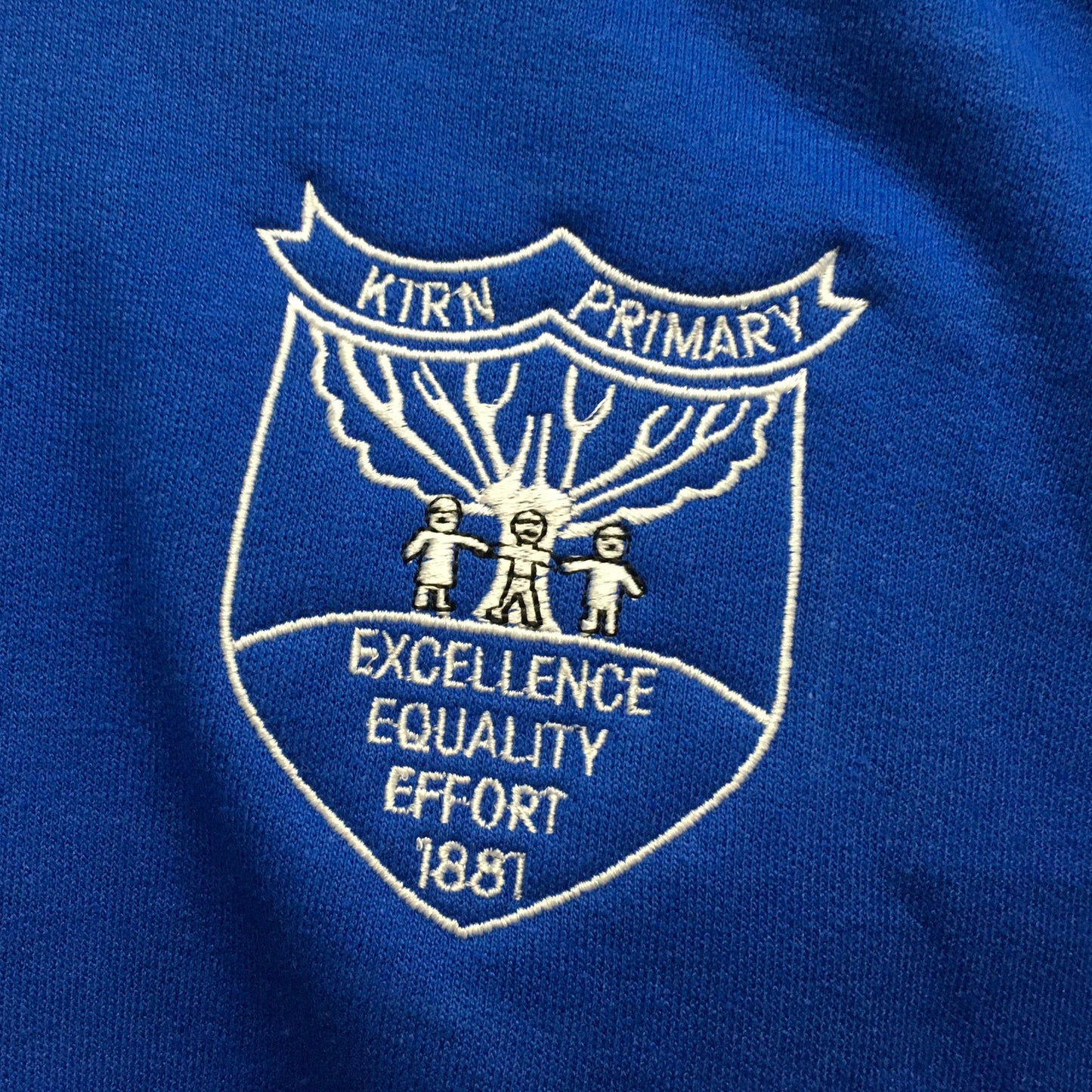 Kirn Primary - Royal Blue Zipped Hoodie